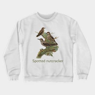 Spotted nutcracker bird Crewneck Sweatshirt